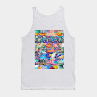 Blue Abstract Art Tank Top